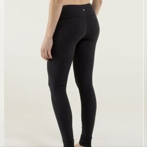 Lululemon Wunder Under Pant Pique Luon Black / Black